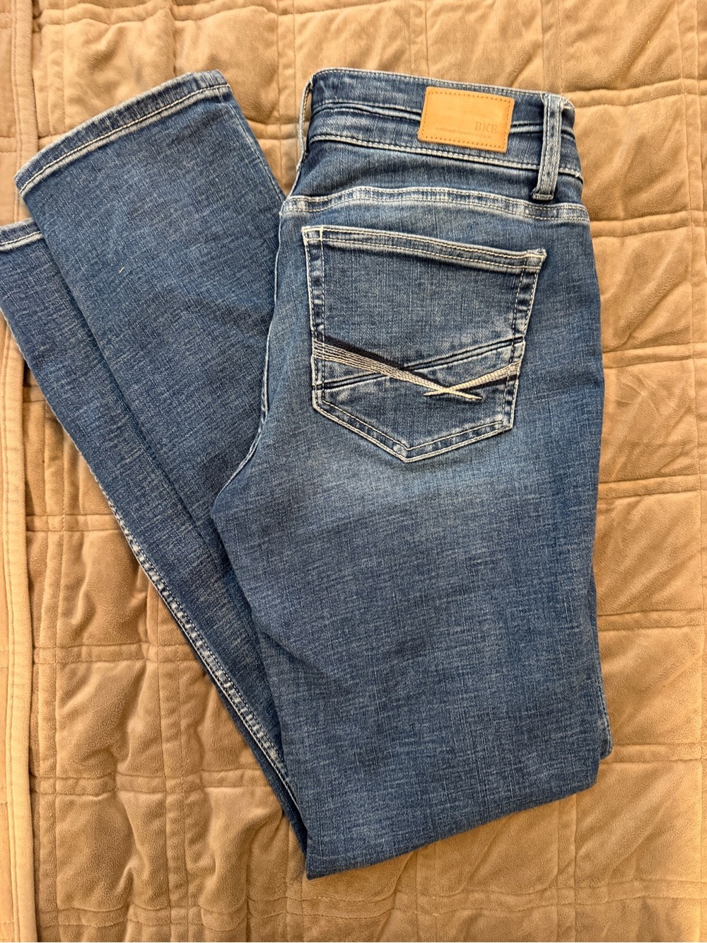 BKE Stella Slim Boot Low Rise Medium Wash Jeans, 28x30